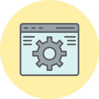 Web sitesi Satırı Dolu Çember Simgesi
