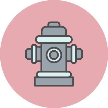 Yangın musluğu Satırı Daire Simgesi Dolu