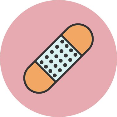 Alçı Satırı Dolu Çember Simgesi