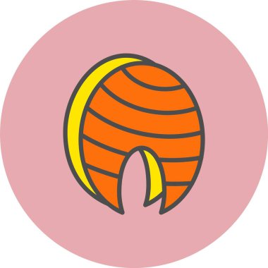 Somon Satırı Dolu Çember Simgesi