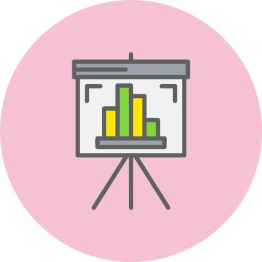 Sunum Satırı Dolu Çember Simgesi