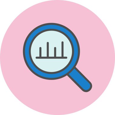 Analiz Satırı Dolu Çember Simgesi