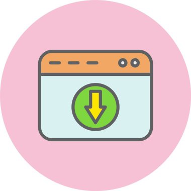 Satır İçi Dolu Çember Simgesi İndir