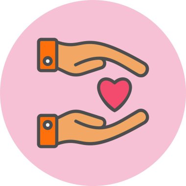 Sadakat Satırı Çember Simgesi Dolu