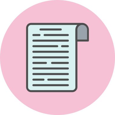 Notlar Satır İçi Dolu Çember Simgesi