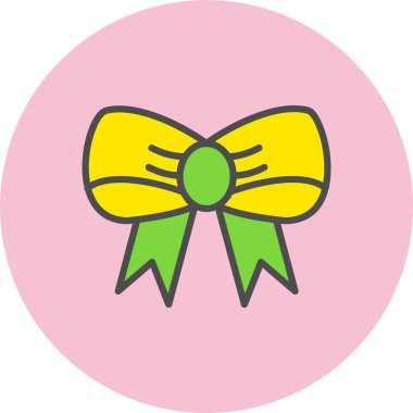 Kurdele Satırı Dolu Çember Simgesi