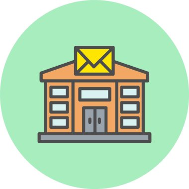 Postane Satırı Dolu Çember Simgesi