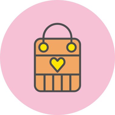 Alışveriş Hattı Dolu Çember Simgesi