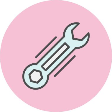 Anahtar Satırı Dolu Çember Simgesi