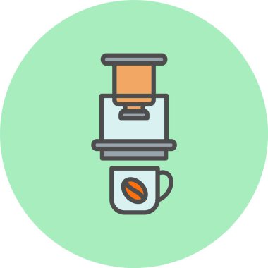 Hava Hattı Dolu Çember Simgesi