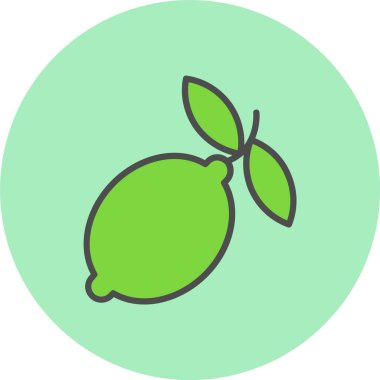 Limon Satırı Dolu Çember Simgesi