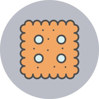 Cracker Satırı Dolu Çember Simgesi