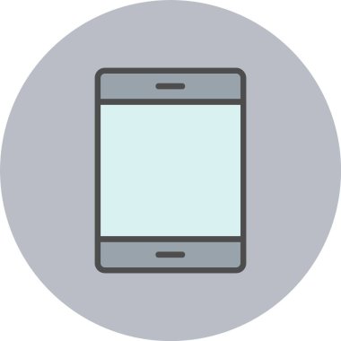 Akıllı Telefon Hattı Dolu Çember Simgesi