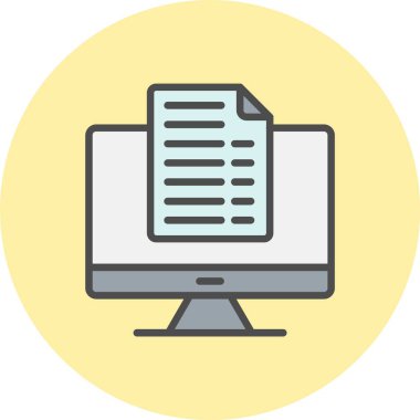 Çevrimiçi Belgelendirme Satırı Dolu Çember Simgesi