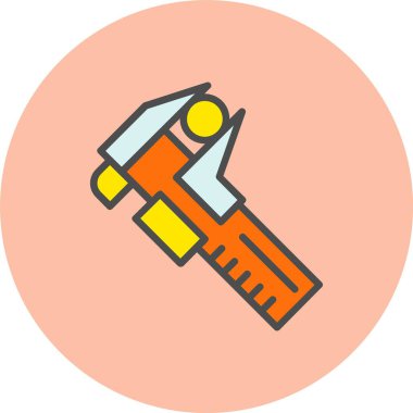 Caliper Satırı Dolu Çember Simgesi