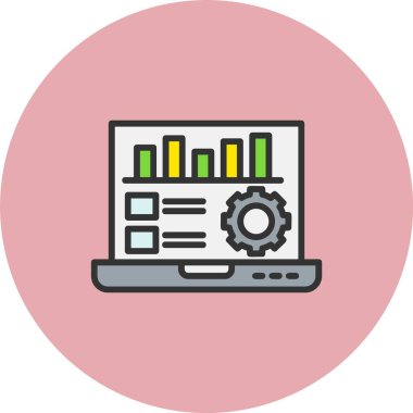 Veri Sürüklenen Satır Dolu Çember Simgesi