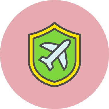 Sigorta Satırı Dolu Çember Simgesi