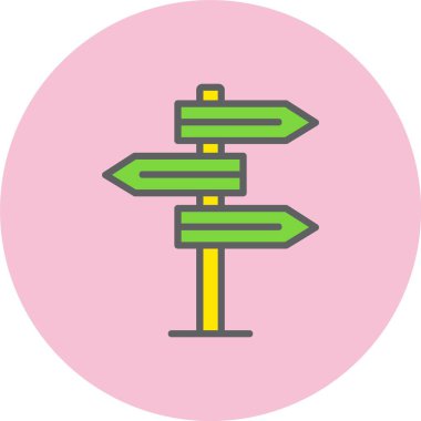 Belirsizlik Satırı Dolu Çember Simgesi