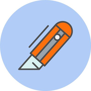 Kesme Hattı Dolu Çember Simgesi