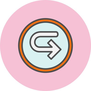 Sağ Ok Satırı Dolu Çember Simgesini Döndür