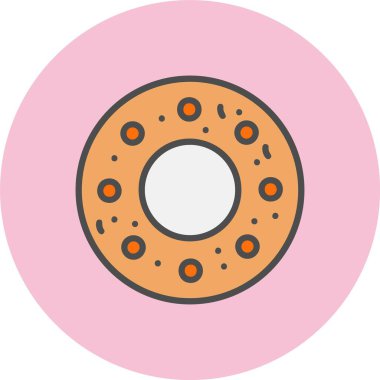 Kaak Satırı Dolu Çember Simgesi