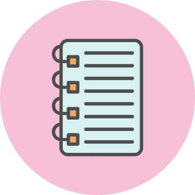 Notlar Satır İçi Dolu Çember Simgesi