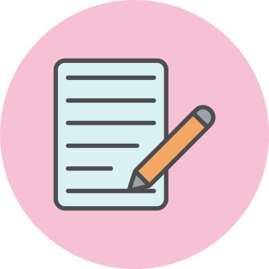 Notlar Satır İçi Dolu Çember Simgesi