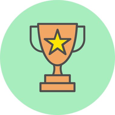 Başarı Satırı Dolu Çember Simgesi