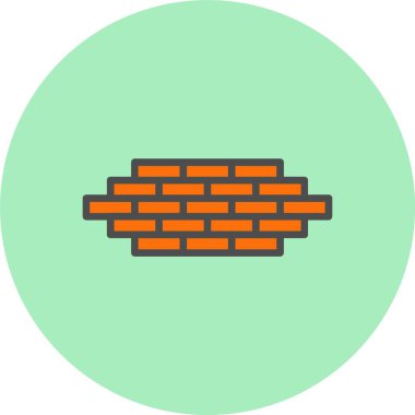 Tuğla Satırı Dolu Çember Simgesi