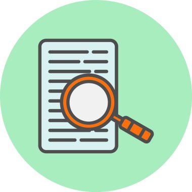 Arama Satırı Dolu Çember Simgesi