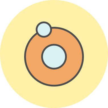 Yörünge Satırı Dolu Çember Simgesi