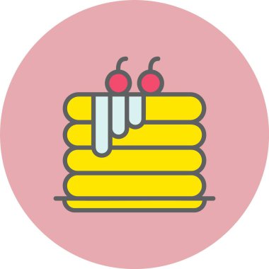 Krep Satırı Dolu Çember Simgesi