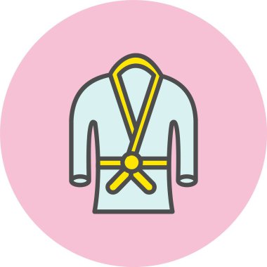 Dövüş Sanatları Satırı Dolu Çember Simgesi