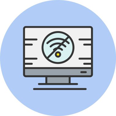 Wifi Satırı Dolu Çember Simgesi Yok