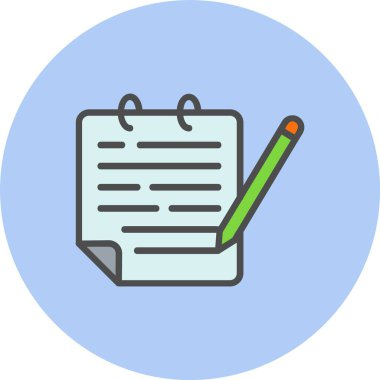 Planlama Satırı Dolu Çember Simgesi