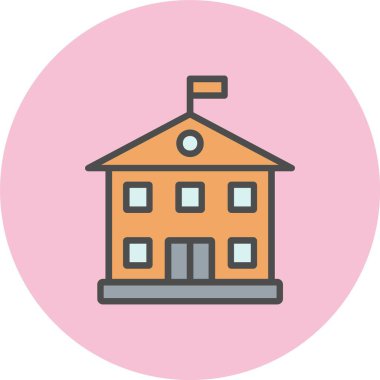 Hükümet Satırı Dolu Çember Simgesi