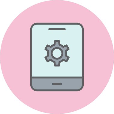 Ipad Satırı Dolu Çember Simgesi