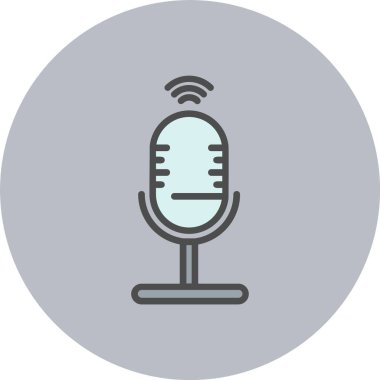 Ses Denetimi Satırı Dolu Çember Simgesi