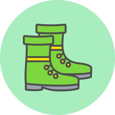 Çizme Satırı Dolu Çember Simgesi