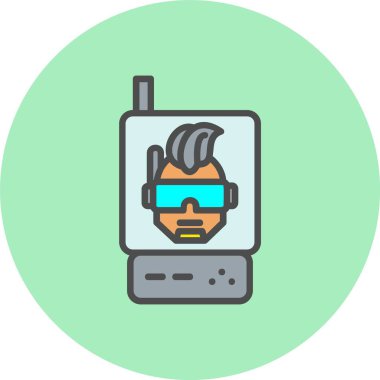 Aygıt Satırı Dolu Çember Simgesi