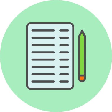 Notlar Satır İçi Dolu Çember Simgesi