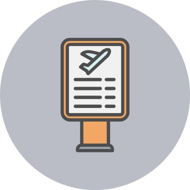 Zamanlama Satırı Dolu Çember Simgesi