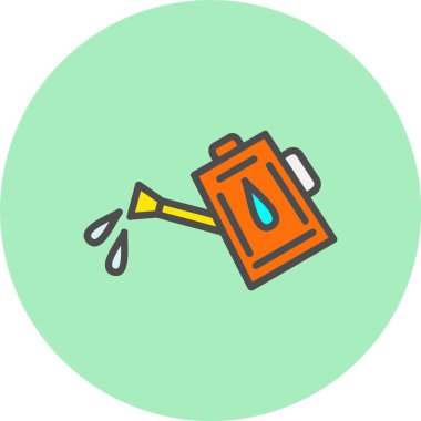 Sulama Kutusu Satırı Doldurulmuş Çember Simgesi