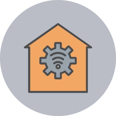 Otomasyon Satırı Dolu Çember Simgesi