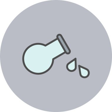 Kaynaşmış Sıvı Satırı Doldurulmuş Çember Simgesi