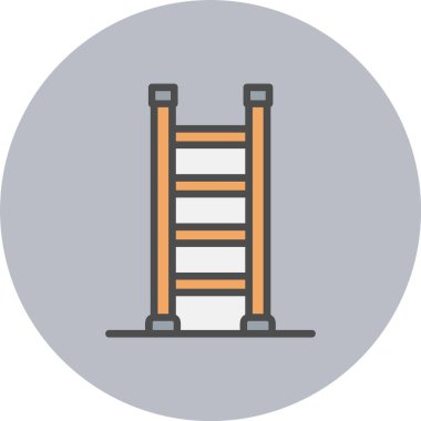 Merdiven Satırı Dolu Çember Simgesi