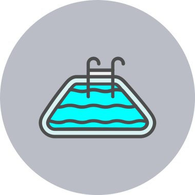 Havuz Satırı Dolu Çember Simgesi