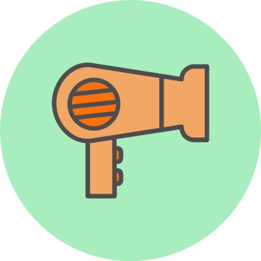 Saç Kurutma Hattı Çember Simgesi Dolduruldu