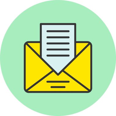 Harf Satırı Dolu Çember Simgesi