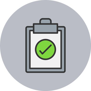 Çember Simgesi Dolu Çek Defteri Satırı